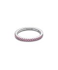 Pandora Sparkling Pink Band Joia Anel Mulher 192999C02