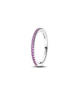 Pandora Sparkling Purple Half-Eternity Joia Anel Mulher 192999C04