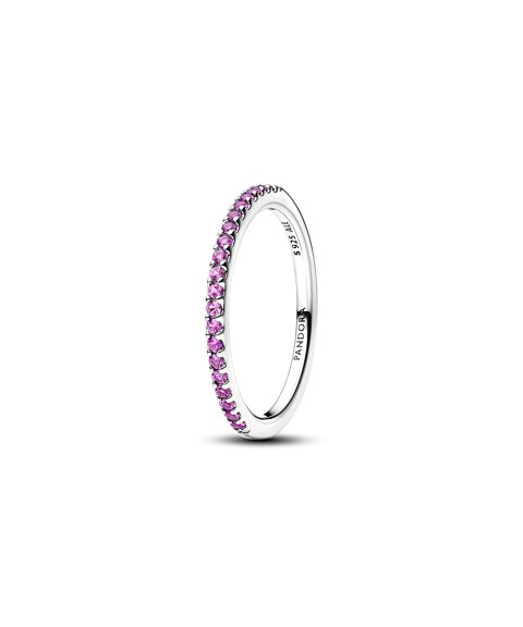 Pandora Sparkling Purple Half-Eternity Joia Anel Mulher 192999C04