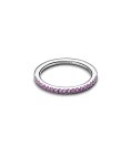 Pandora Sparkling Purple Half-Eternity Joia Anel Mulher 192999C04