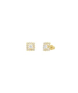 DonaZinda Quadro Joia Brincos Ouro 19.2K Mulher 192BR7294