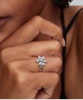 Pandora Herbarium Sparkling Flower Joia Anel Mulher 193000C02