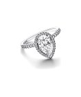 Pandora Sparkling Pear Halo Joia Anel Mulher 193012C01