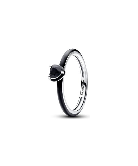 Pandora ME Black Chakra Heart Joia Anel Mulher 193088C01