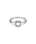 Pandora Engravable Heart Halo Joia Anel Mulher 193801C01