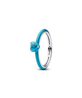 Pandora ME Turquoise-coloured Heart Stone Joia Anel Mulher 193828C01