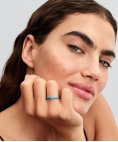 Pandora ME Turquoise-coloured Heart Stone Joia Anel Mulher 193828C01 Pandora ME Turquoise-coloured Heart Stone Joia Anel Mulher 193828C01