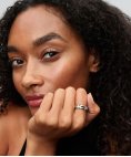 Pandora Essence Rippled Wide Band Joia Anel Aliança Mulher 193886C00