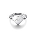 Pandora Engravable Heart Joia Anel Mulher 193988C00