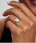 Pandora Engravable Heart Joia Anel Mulher 193988C00