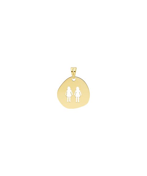 DonaZinda Família Duas Meninas Joia Pendente Colar Medalha Ouro 19.2K Mulher 194BE0006AA DonaZinda Família Duas Meninas Joia Pendente Colar Medalha Ouro 19.2K Mulher 194BE0006AA