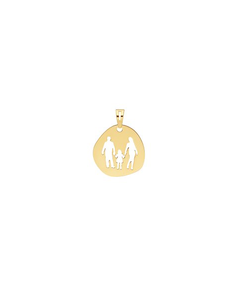 DonaZinda Família Pai Mãe e Menina Joia Pendente Colar Medalha Ouro 19.2K Mulher 194BE0006PMA DonaZinda Família Pai Mãe e Menina Joia Pendente Colar Medalha Ouro 19.2K Mulher 194BE0006PMA