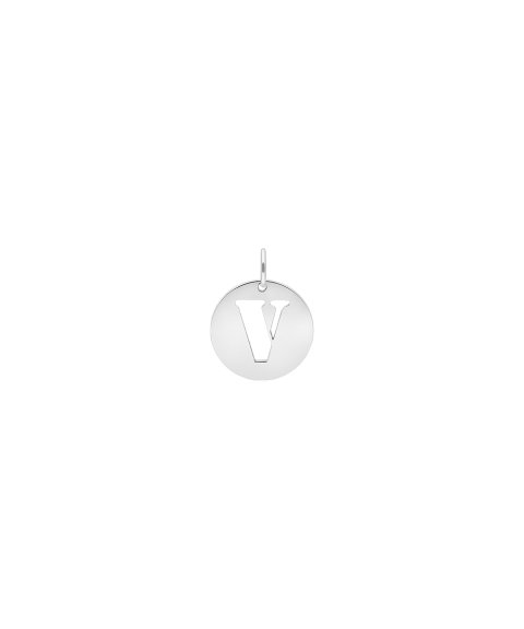 Pereirinha Alfabeto Letra V Joia Pendente Colar Medalha 194BE11064V Pereirinha Alfabeto Letra V Joia Pendente Colar Medalha 194BE11064V