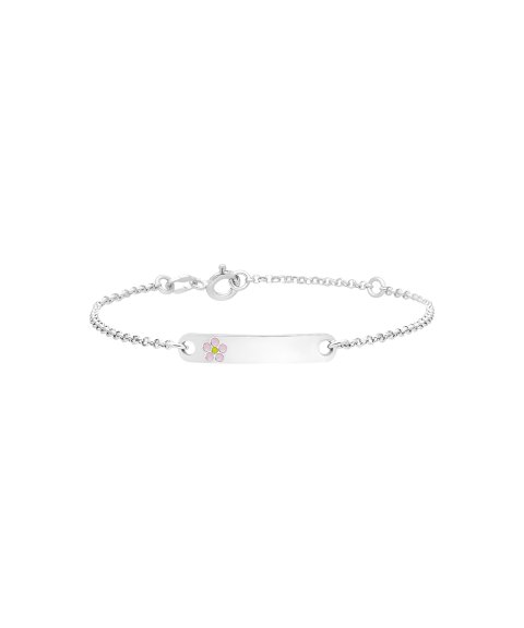 Pereirinha Flor Joia Pulseira Chapa Menina 194PU03002A Pereirinha Flor Joia Pulseira Chapa Menina 194PU03002A