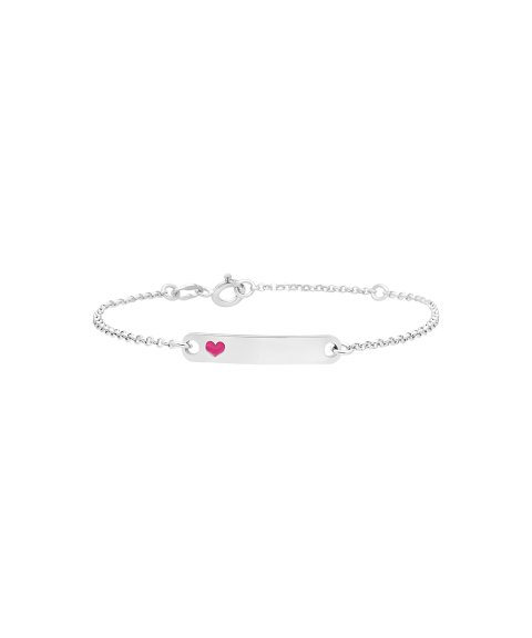 Pereirinha Coração Joia Pulseira Chapa Menina 194PU03002B Pereirinha Coração Joia Pulseira Chapa Menina 194PU03002B
