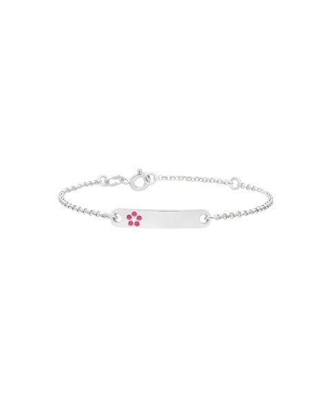 Pereirinha Flor Joia Pulseira Chapa Menina 194PU03002D Pereirinha Flor Joia Pulseira Chapa Menina 194PU03002D