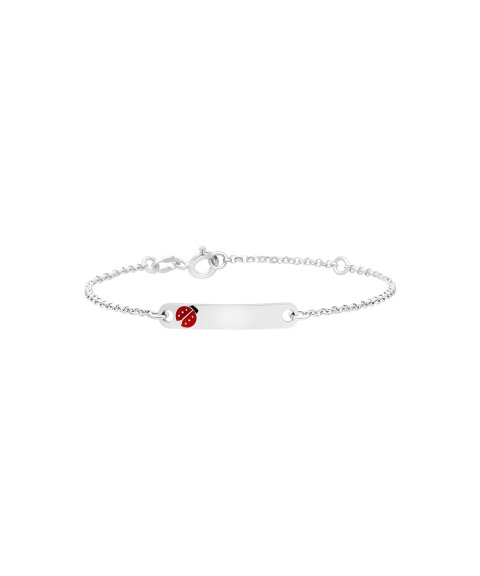 Pereirinha Joaninha Joia Pulseira Chapa Menina 194PU03002G Pereirinha Joaninha Joia Pulseira Chapa Menina 194PU03002G