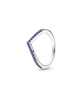 Pandora Timeless Wish Sparkling Blue Joia Anel Mulher 196316C02