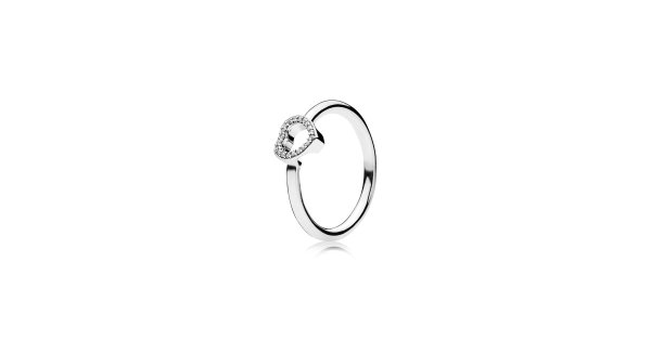 Pandora Puzzle Heart Joia Anel Mulher 196549CZ Pereirinha