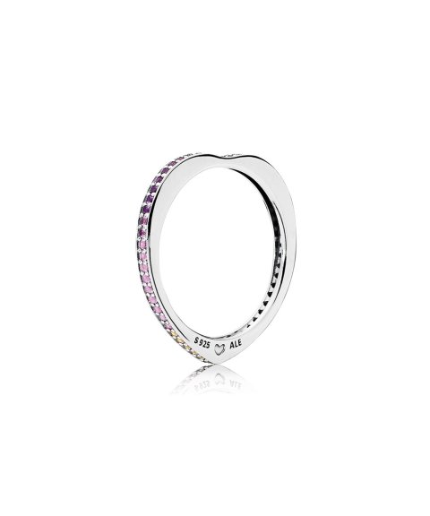 Pandora Multi-Colour Arc of Love Joia Anel Mulher 197095NRPMX Pandora Multi-Colour Arc of Love Joia Anel Mulher 197095NRPMX