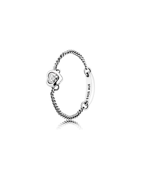 Pandora Spirited Heart Chain Joia Anel Mulher 197191CZ