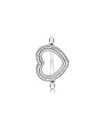 Pandora Petites Sparkling Floating Heart Locket Joia Anel Mulher 197252CZ