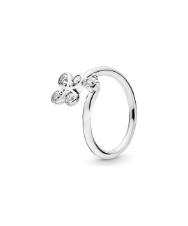 Pandora Four-Petal Flower Joia Anel Mulher 197988CZ