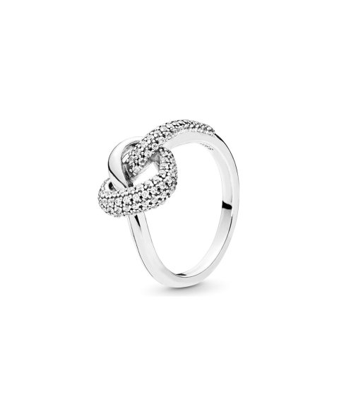 Pandora Knotted Heart Joia Anel Mulher 198086CZ