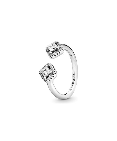 Pandora Square Sparkle Open Joia Anel Mulher 198506C01