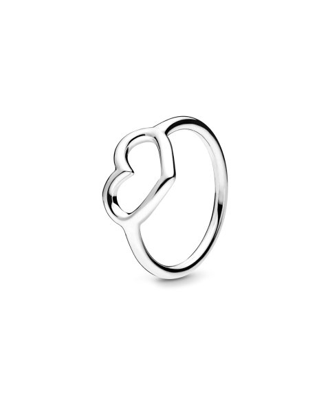 Pandora Polished Open Heart Joia Anel Mulher 198613C00