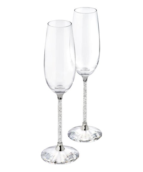 Swarovski Crystalline Toasting Flutes Decoração Copo Set 255678 Swarovski Crystalline Toasting Flutes Decoração Copo Set 255678