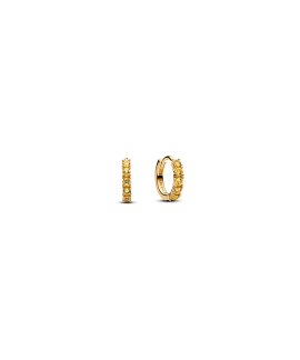 Pandora Yellow Huggie Joia Brincos Mulher 263849C01