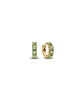 Pandora Green Hoop Joia Brincos Mulher 263851C01