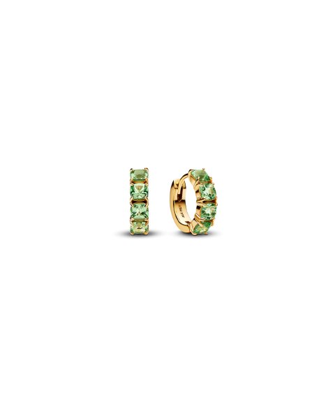 Pandora Green Hoop Joia Brincos Mulher 263851C01