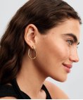 Pandora Essence Organically Shaped Double Hoop Joia Brincos Mulher 263870C00 Pandora Essence Organically Shaped Double Hoop Joia Brincos Mulher 263870C00