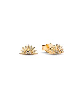 Pandora Celestial Sparkling Sun Joia Brincos Mulher 264627C01