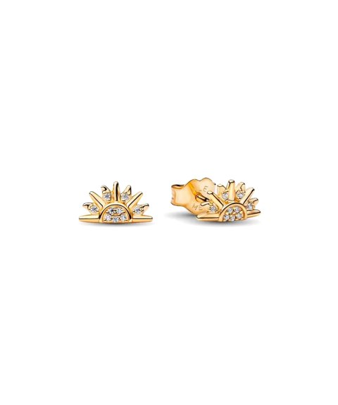 Pandora Celestial Sparkling Sun Joia Brincos Mulher 264627C01