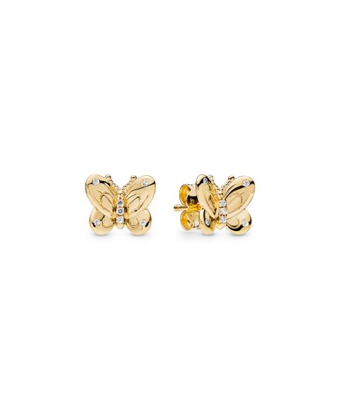 Pandora Shine Decorative Butterflies Joia Brincos Mulher 267921CZ