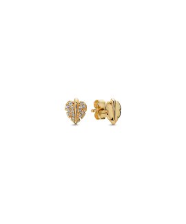 Pandora Shine Shining and Sparkling Leaf Joia Brincos Mulher 268334CZ