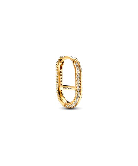 Pandora ME Argola Oval Pavé Link Joia Brincos Mulher 269682C01 Pandora ME Argola Oval Pavé Link Joia Brincos Mulher 269682C01