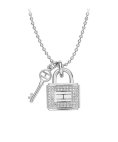 Tommy Hilfiger Pave Lock Colar Classic Signature Mulher 2700423 Tommy Hilfiger Pave Lock Colar Classic Signature Mulher 2700423