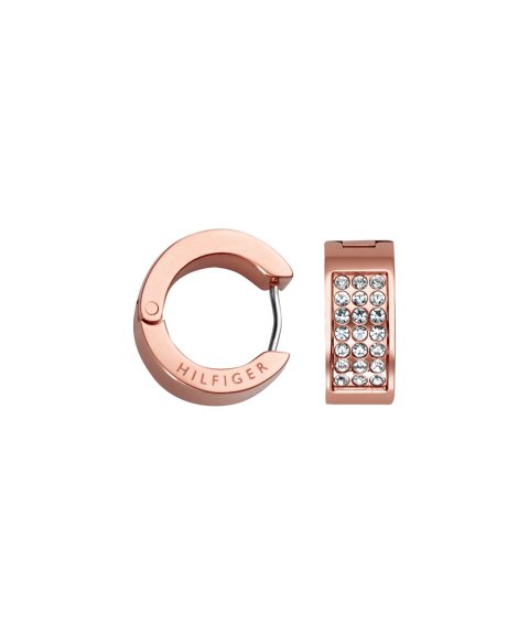 Tommy Hilfiger Pave Joia Brincos Classic Signature Mulher 2700573 Tommy Hilfiger Pave Joia Brincos Classic Signature Mulher 2700573
