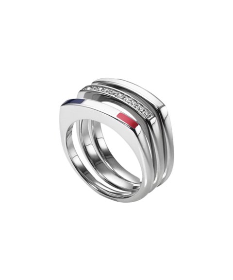 Tommy Hilfiger Enamel Stackable Joia Anel Classic Signature Mulher 2700580 Tommy Hilfiger Enamel Stackable Joia Anel Classic Signature Mulher 2700580