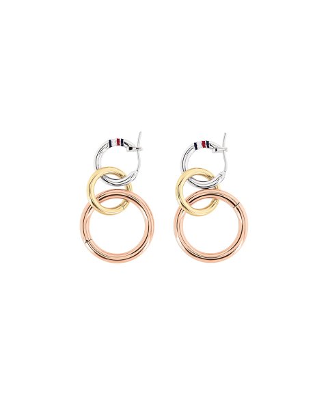 Tommy Hilfiger Tri-Color Circle Joia Brincos Mulher 2701090 Tommy Hilfiger Tri-Color Circle Joia Brincos Mulher 2701090