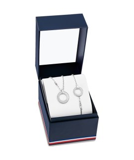 Tommy Hilfiger Essentials Circles Joia Colar Pulseira Set Mulher 2770220