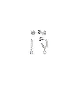 Tommy Hilfiger Huggie and Stud Joia Brincos Set Mulher 2780975