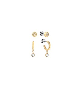 Tommy Hilfiger Huggie and Stud Joia Brincos Set Mulher 2780976