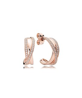 Pandora Rose Entwined Joia Brincos Mulher 280730CZ