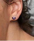 Pandora Rose Deep Purple Pansy Flower Joia Brincos Mulher 280781C01 Pandora Rose Deep Purple Pansy Flower Joia Brincos Mulher 280781C01