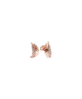 Pandora Rose Floating Curved Feather Joia Brincos Mulher 282574C01